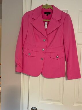 Talbots Hot Pink Tailored Blazer Jacket